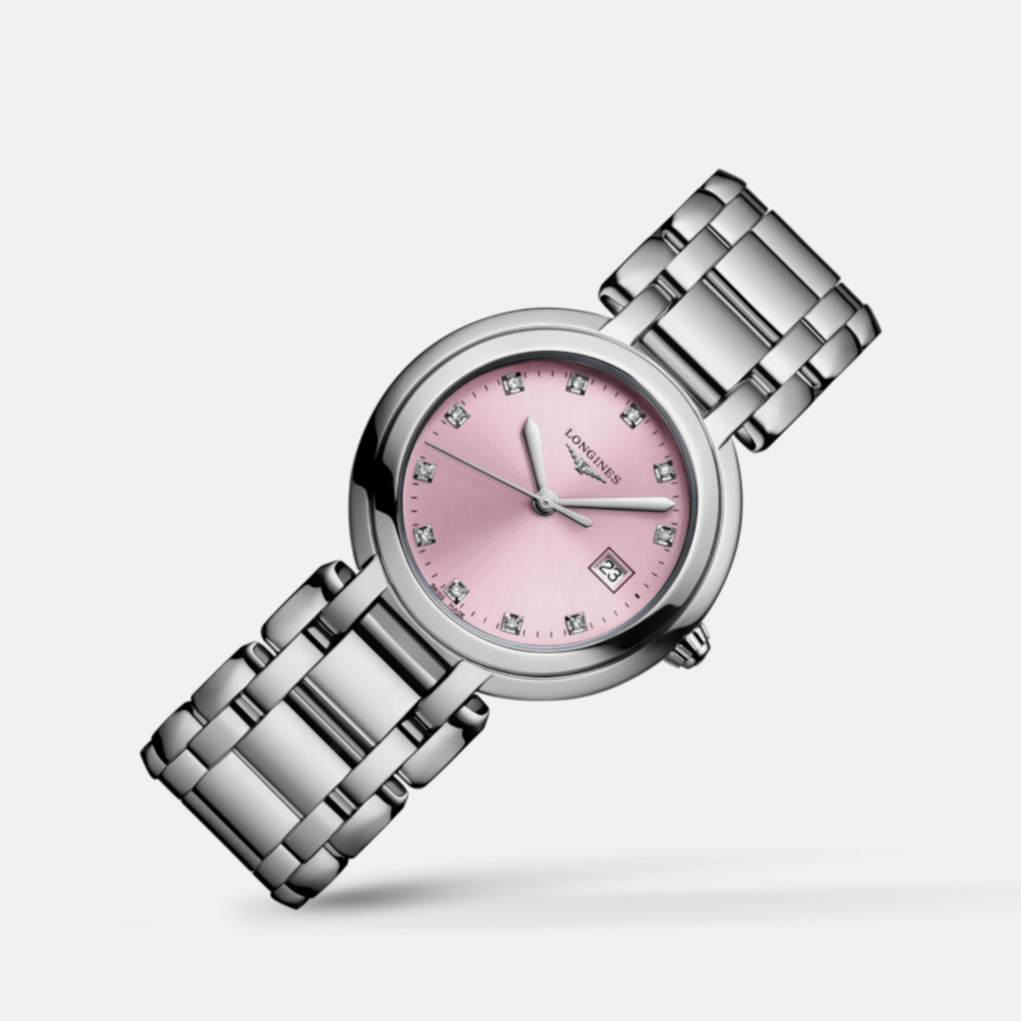 Female Pink Analog Stainless Steel Watch L81224996 Just In Time