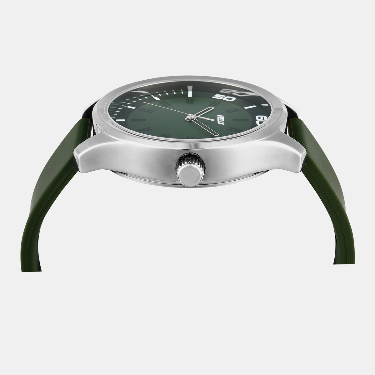 Helix Stainless Steel Round watch
