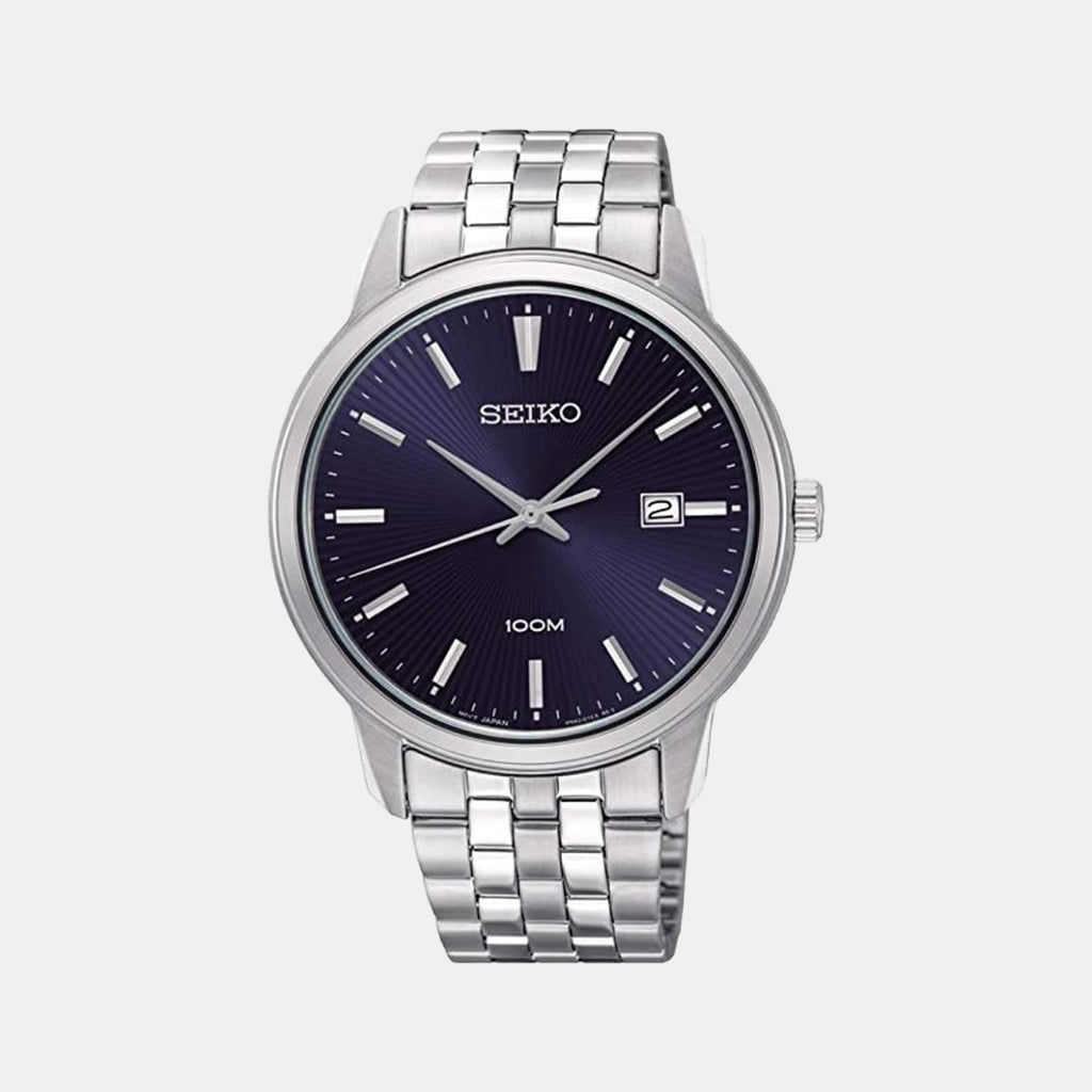 Seiko Round Blue Analog watch