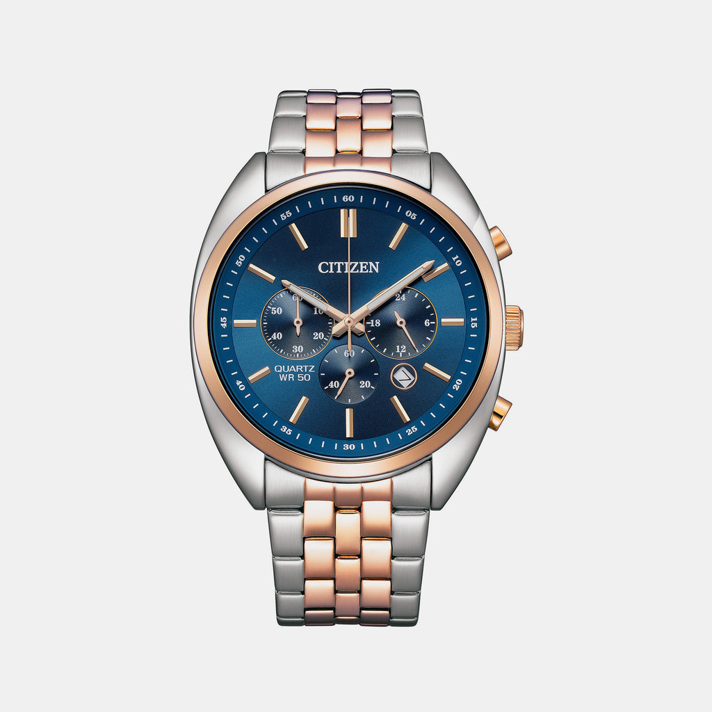 Citizen Round Blue Chronograph watch