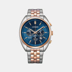 Citizen Round Blue Chronograph watch