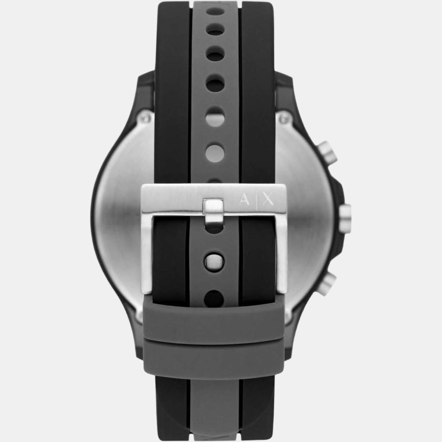 Armani Exchange Unisex Round Black watch