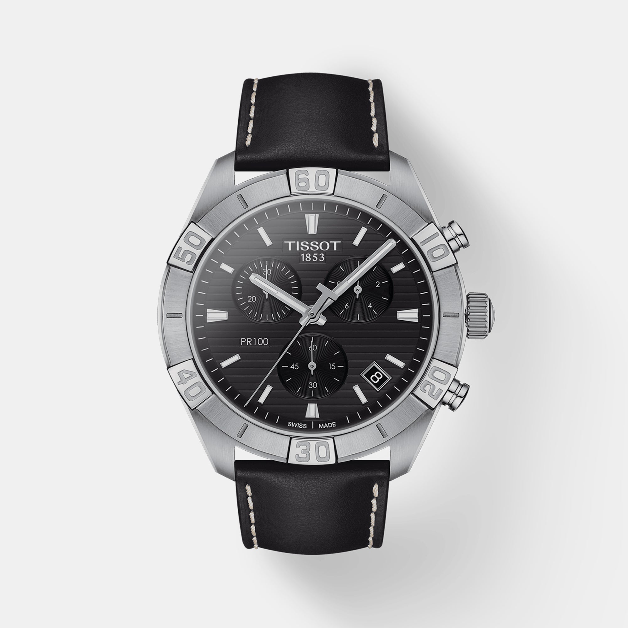 Tissot Round Black Chronograph watch