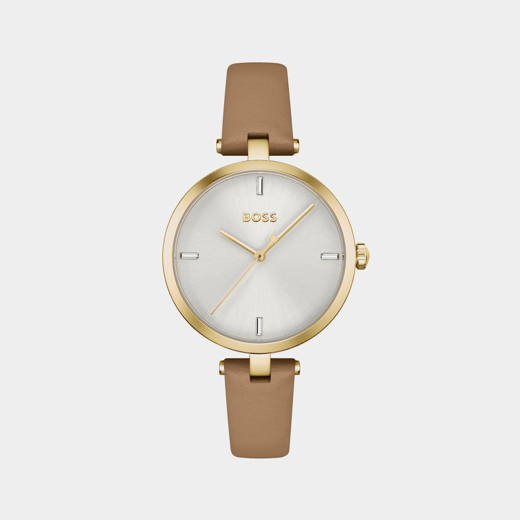 Boss Round Silver Analog watch