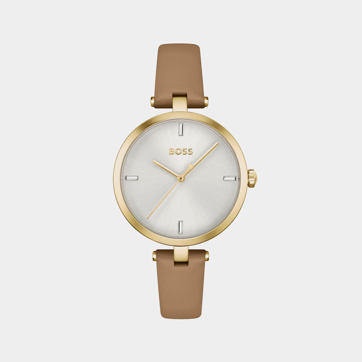 Boss Round Silver Analog watch