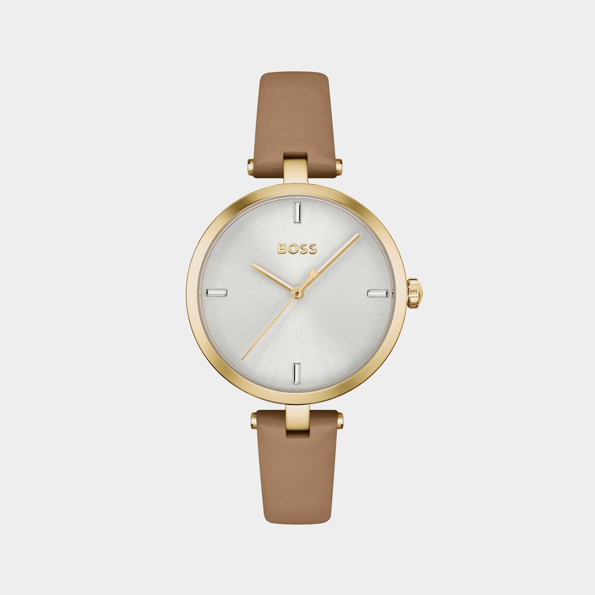 Boss Round Silver Analog watch