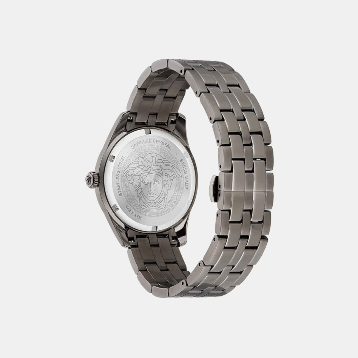 Men Quartz Grey Dial Analog Stainless Steel Watch VE3K00622