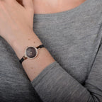 Obaku Women Round Brown watch
