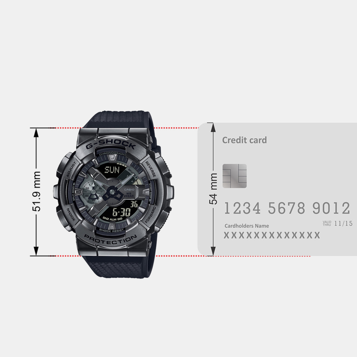 Casio 51 mm Grey Quartz watch