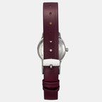 Women Quartz Burgundy Dial Analog Leather Watch TW051HL02