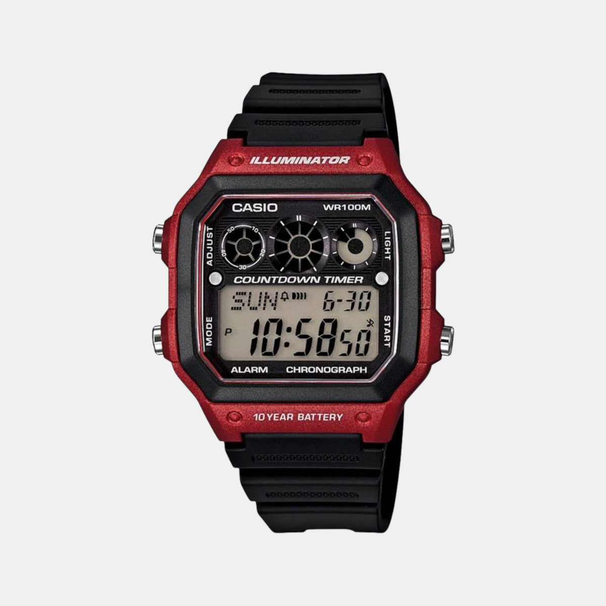 Male Digital Resin Watch D108