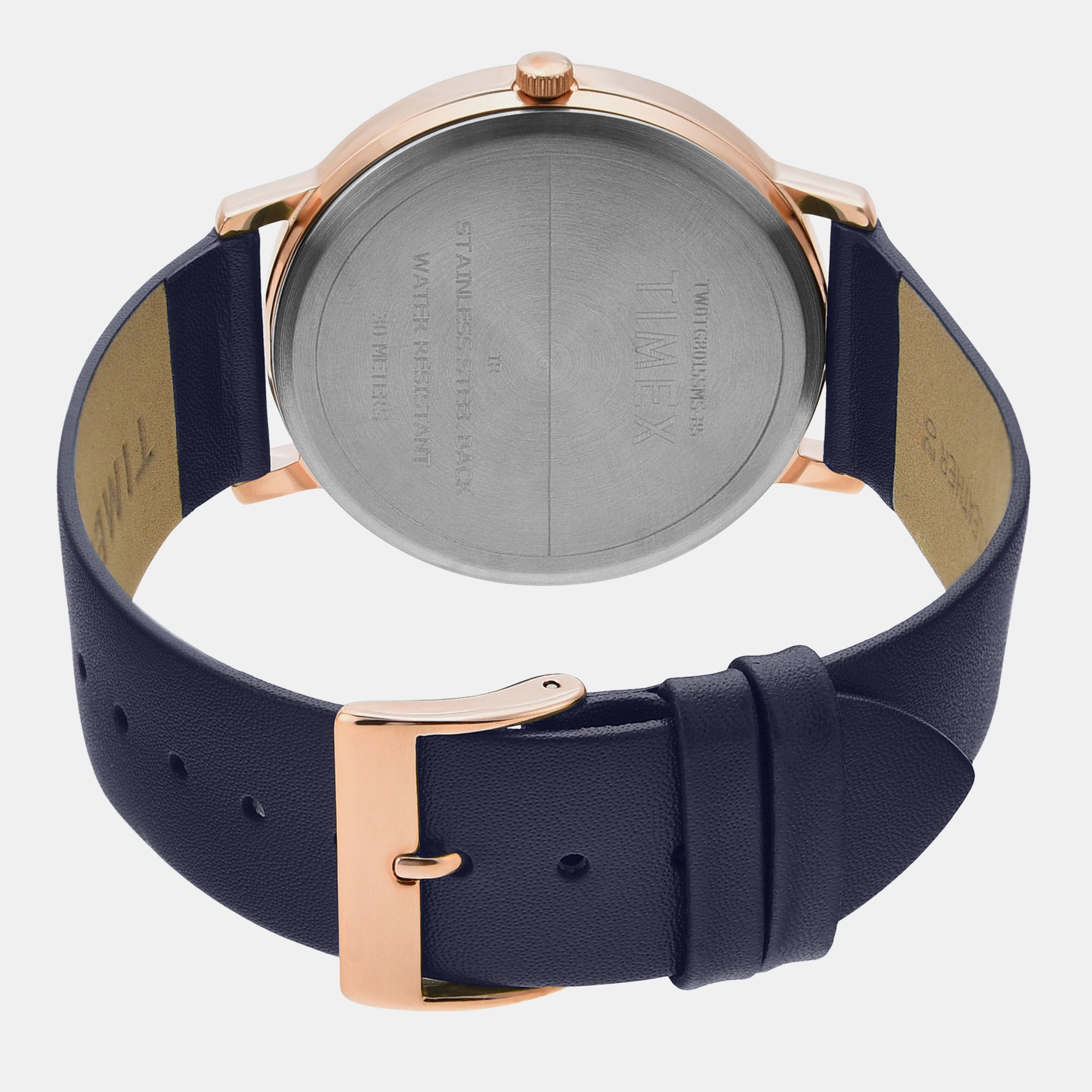 Timex Leather Blue watch