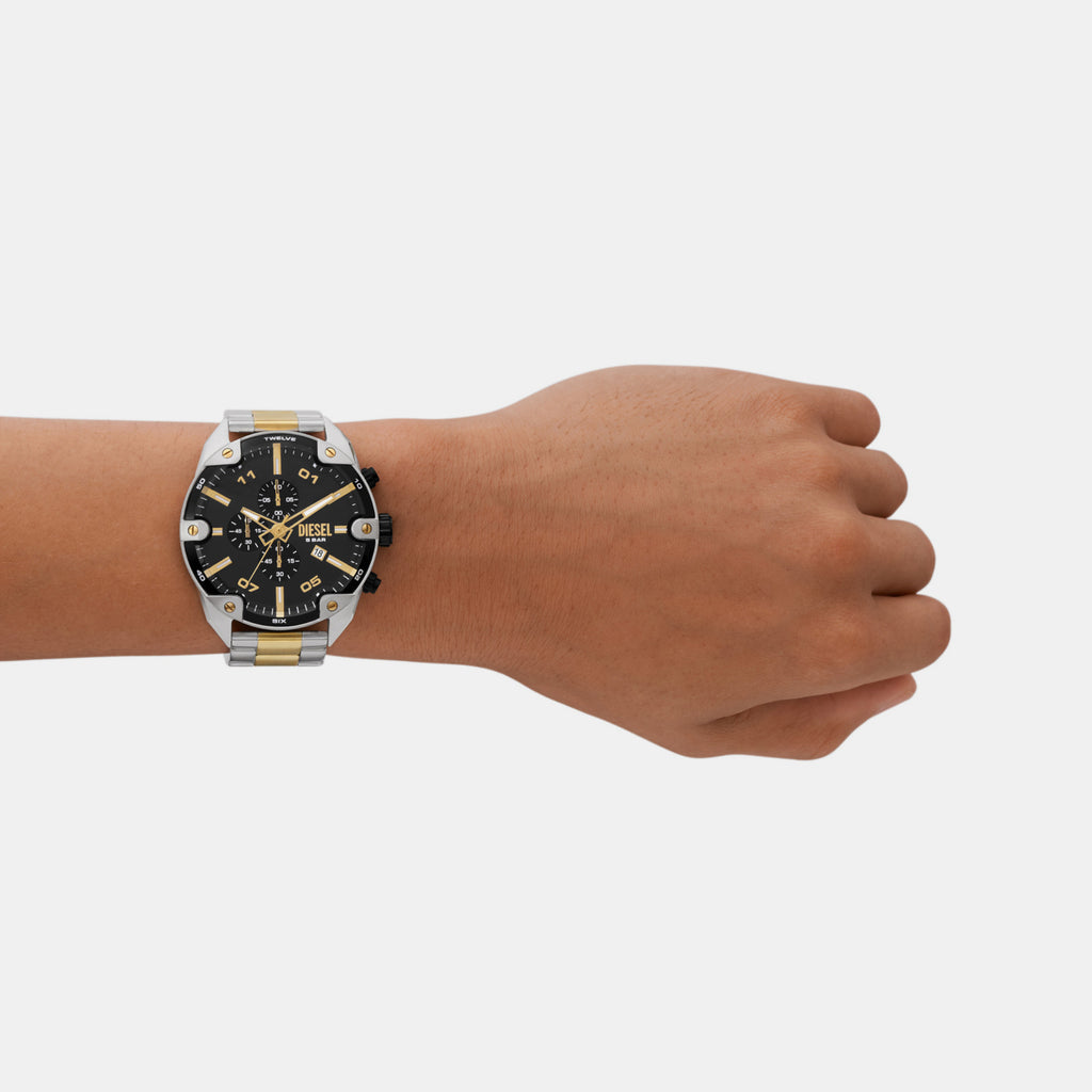 Diesel Men Round Black watch