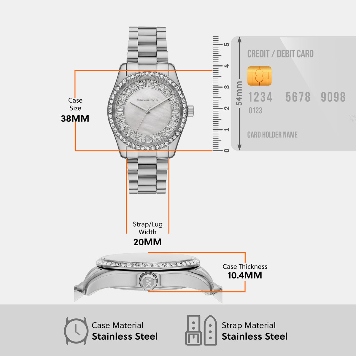 Michael Kors 30 mm Silver Quartz watch