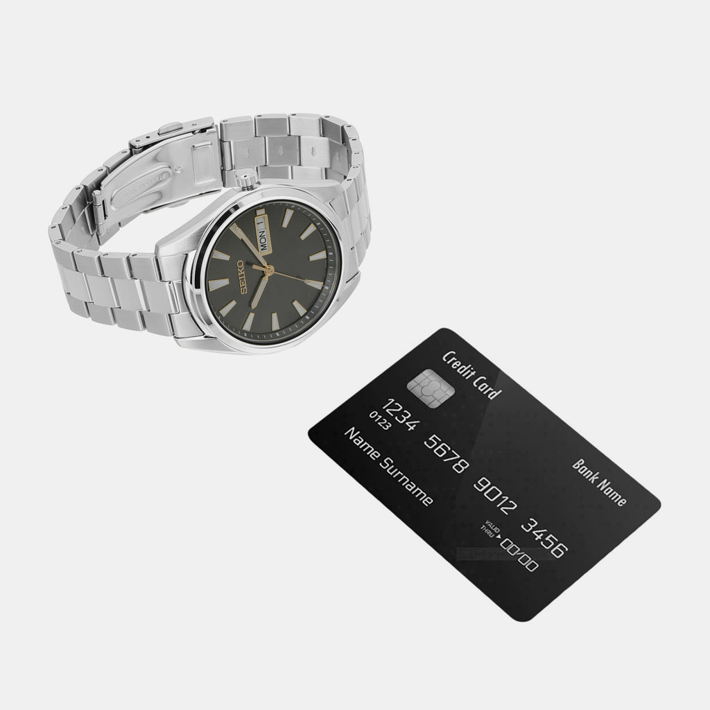 Seiko Stainless Steel Black watch