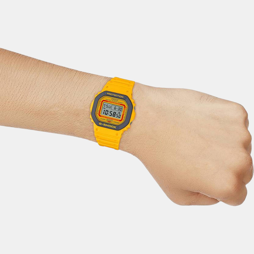 G-Shock Men Quartz Yellow Dial Digital Resin Watch G1335