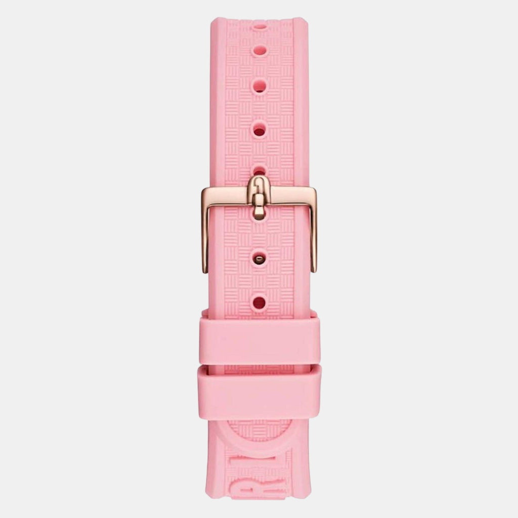 Furla Athleisure Women Quartz Pink Dial Chronograph Silicone Watch WW00036002L3