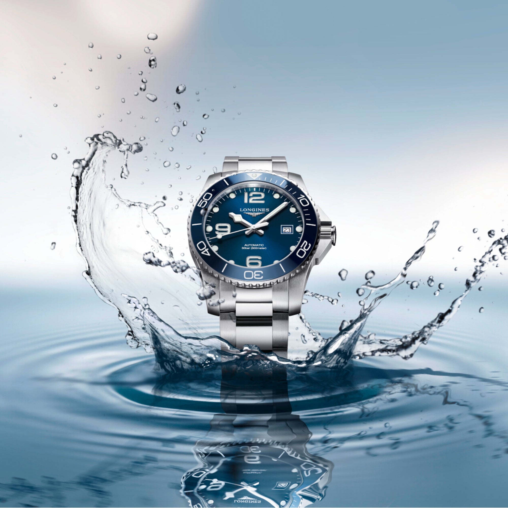Longines 41 mm Silver Automatic watch