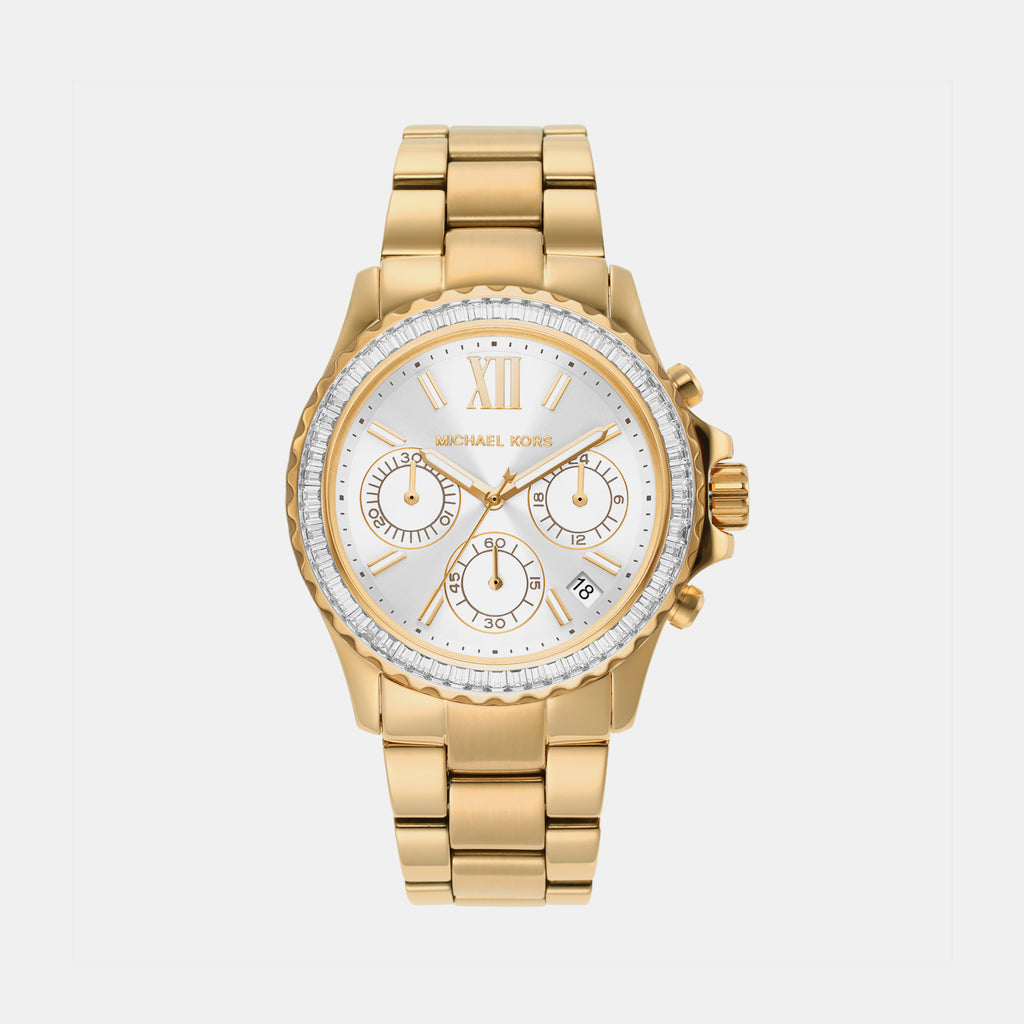 Michael Kors Round White Chronograph watch