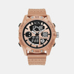 Armani Exchange Round Rose Gold Digital watch