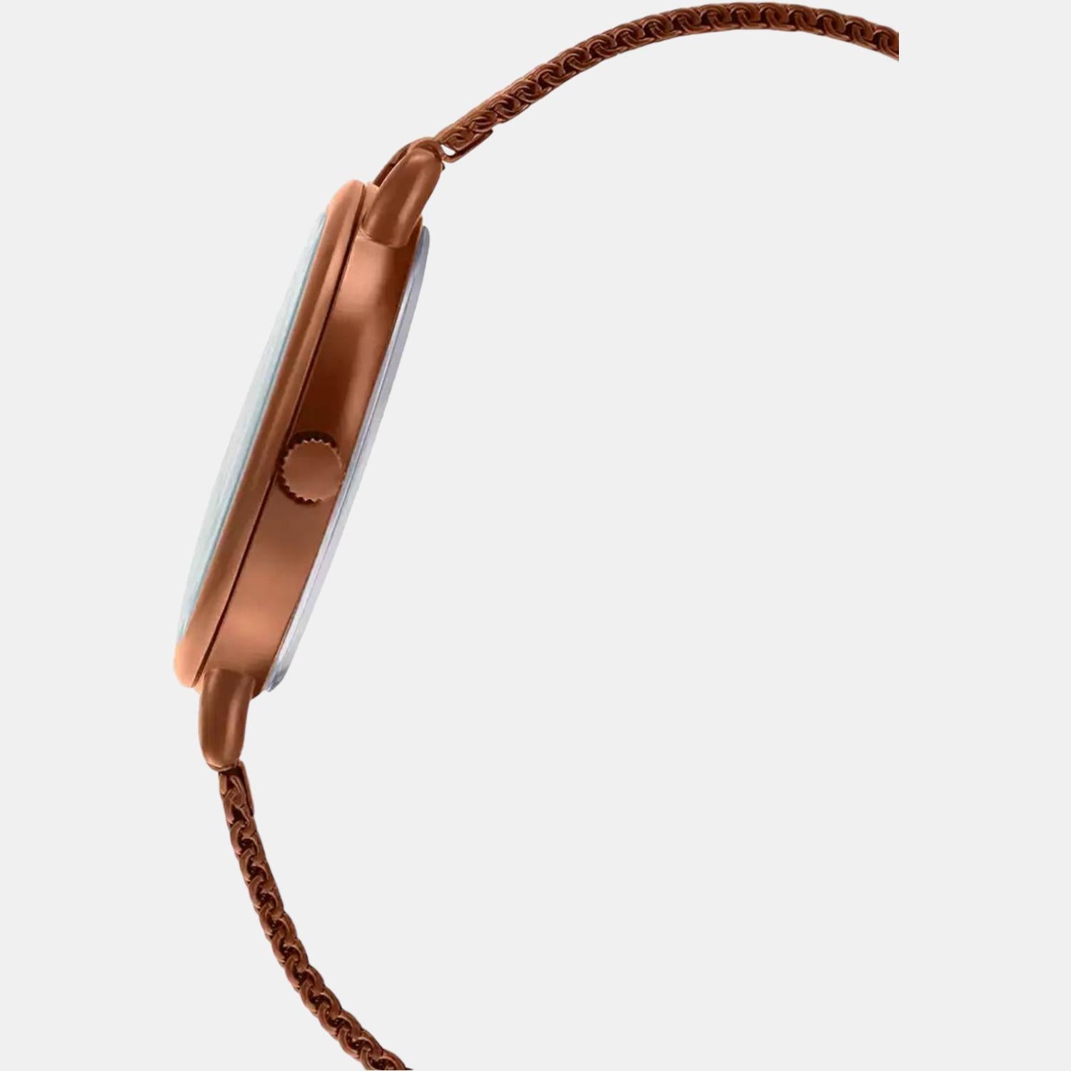 Casio Women Round Rose Gold watch