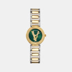 Versace Round Green Analog watch