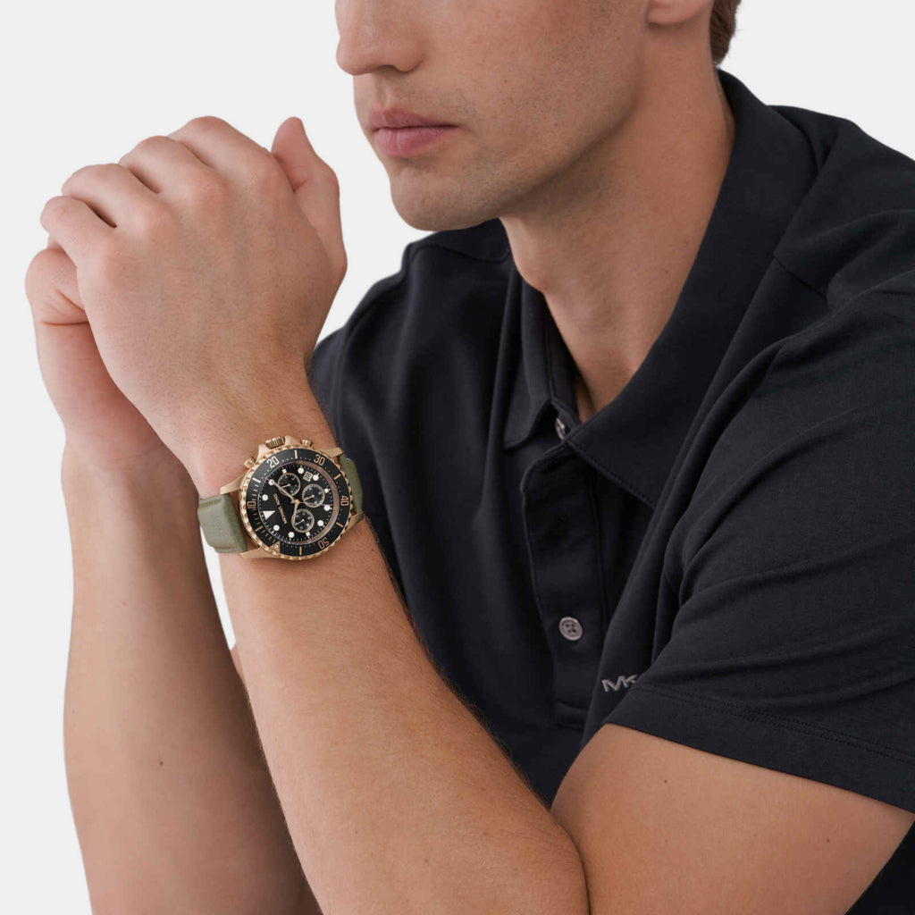 Michael Kors Men Round Two Tone watch