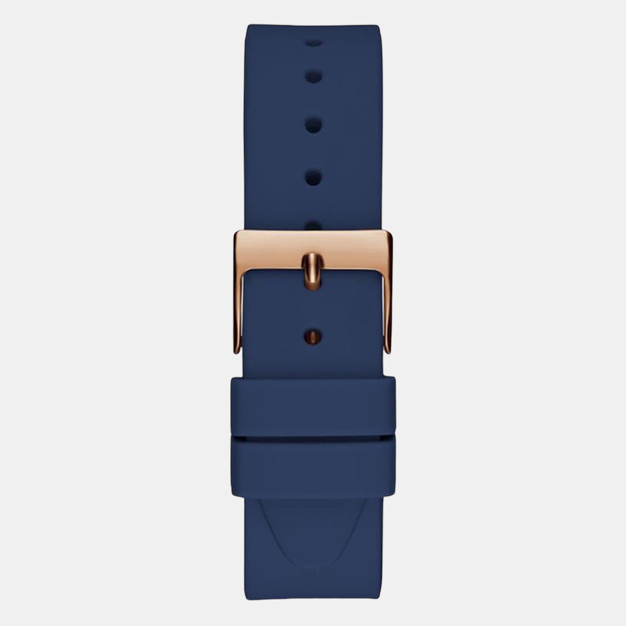 Lady Idol Women Quartz Rose Gold Dial Analog Silicone Watch GW0530L3