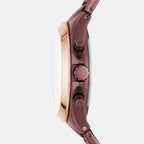 Modern Courier Women Quartz Purple Dial Chronograph Stainless Steel Watch BQ3281