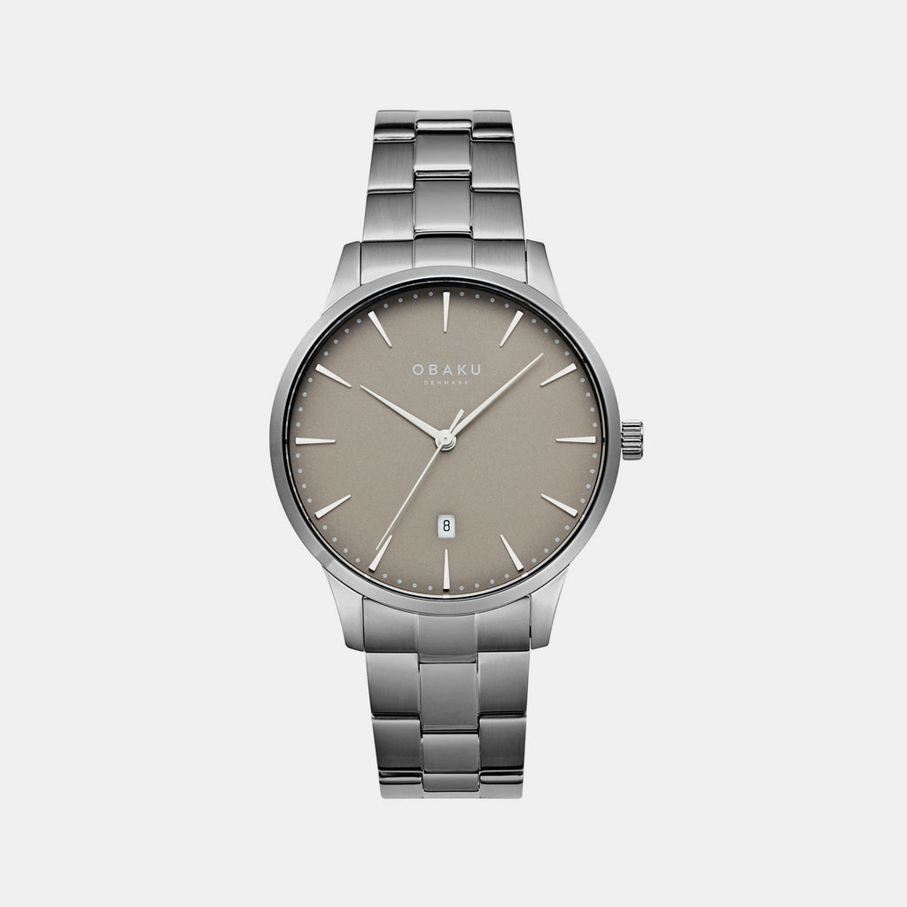 Obaku Round Grey Analog watch