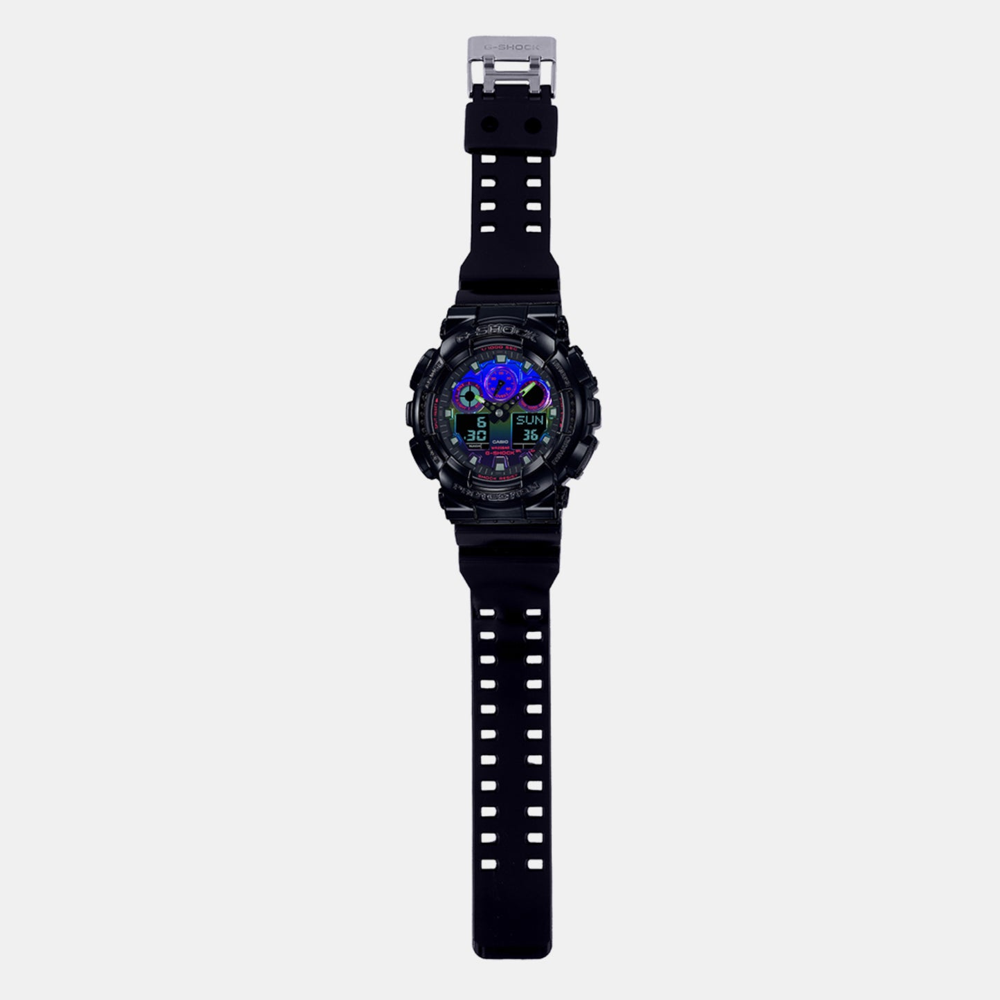 Men's Black Analog-Digital Resin Watch G1365 - GA-100RGB-1ADR