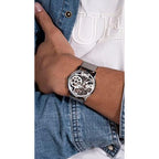 Women Quartz Silver Dial Analog Stainless Steel Watch GW0538G1