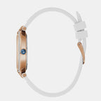 Fusion Cable Women Quartz White Dial Analog Silicone Watch Z15003L1MF