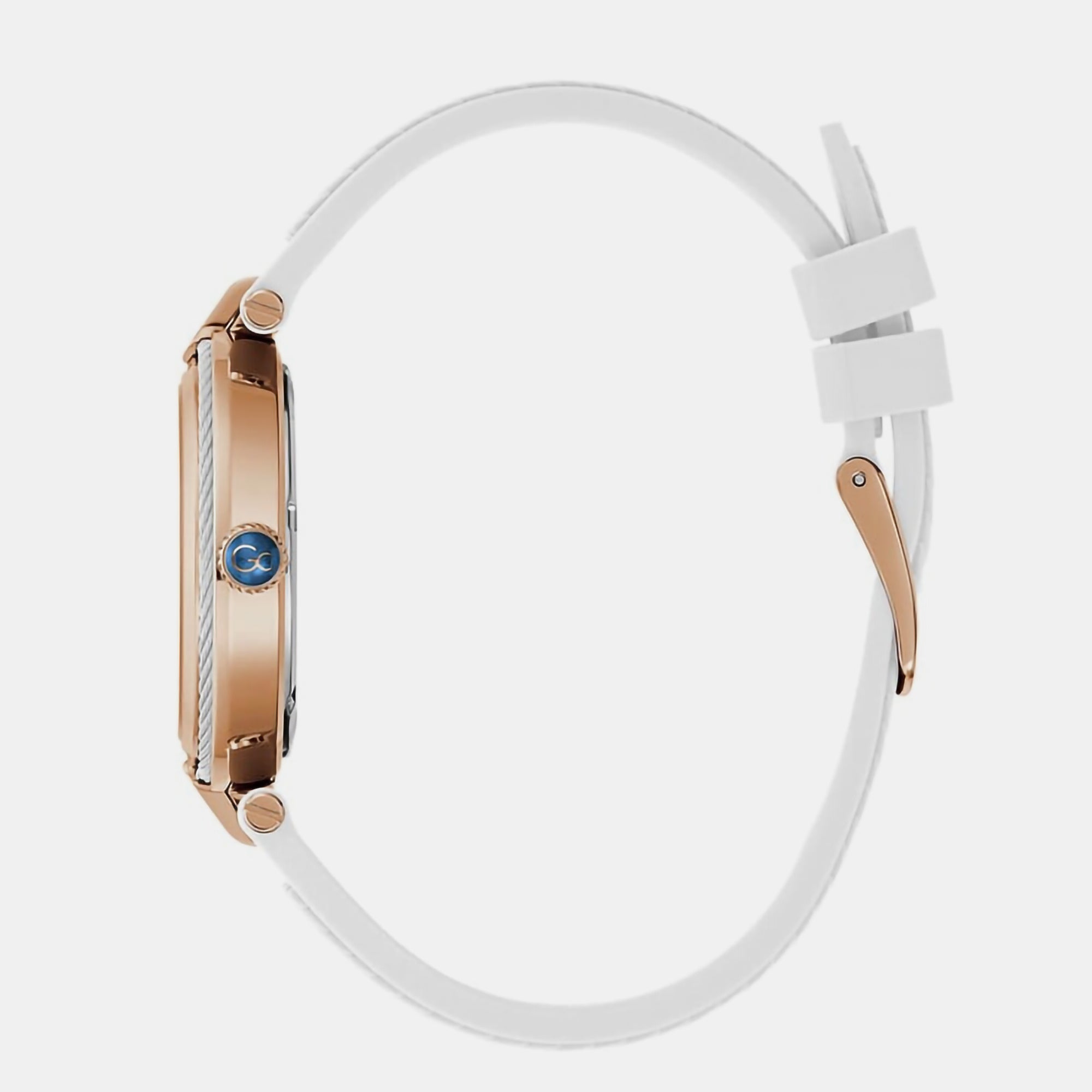 Fusion Cable Women Quartz White Dial Analog Silicone Watch Z15003L1MF