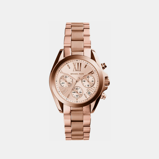 Female Rose Gold Chronograph Stainless Steel Watch MK5799I