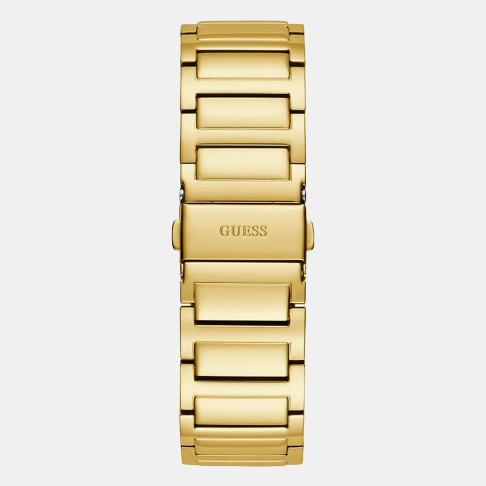 Men Quartz Black Dial Analog Stainless Steel Watch GW0565G1