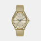 Female Gold Analog Stainless Steel Watch AX5271