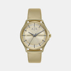Armani Exchange Round Gold Analog watch