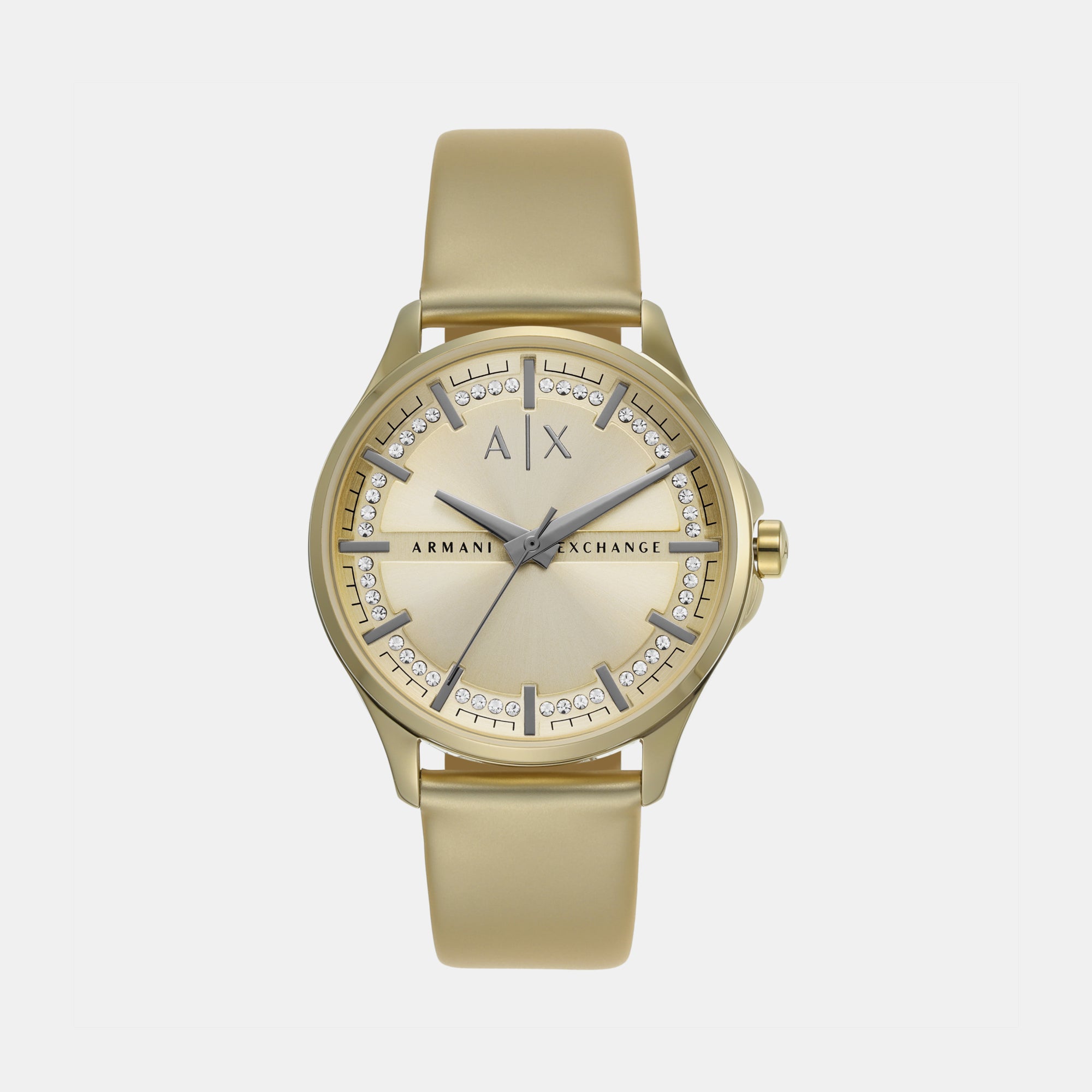 Armani Exchange Round Gold Analog watch