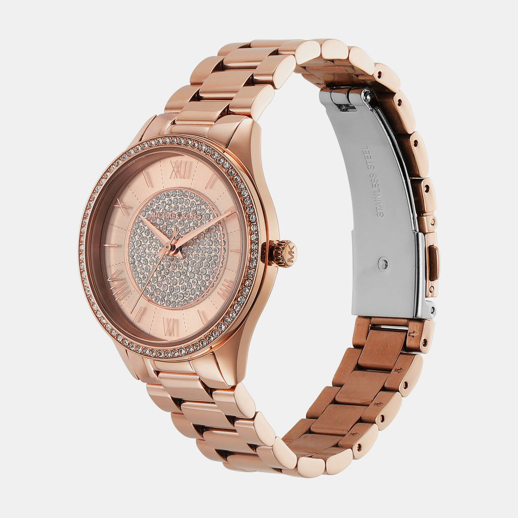 Michael Kors Women Round Rose Gold watch