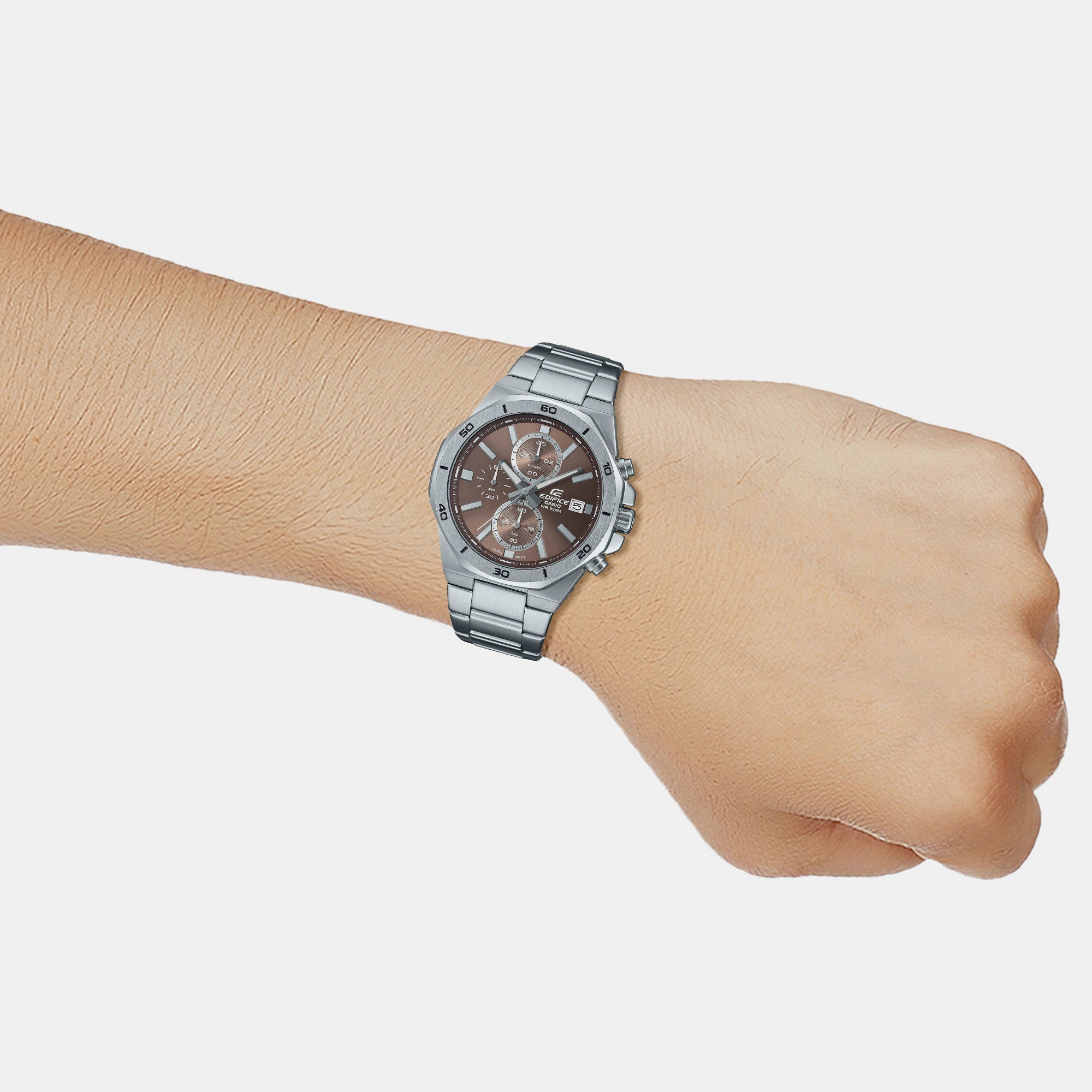 Casio 47 mm Silver Quartz watch