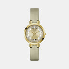 Guess Round Champagne Analog watch