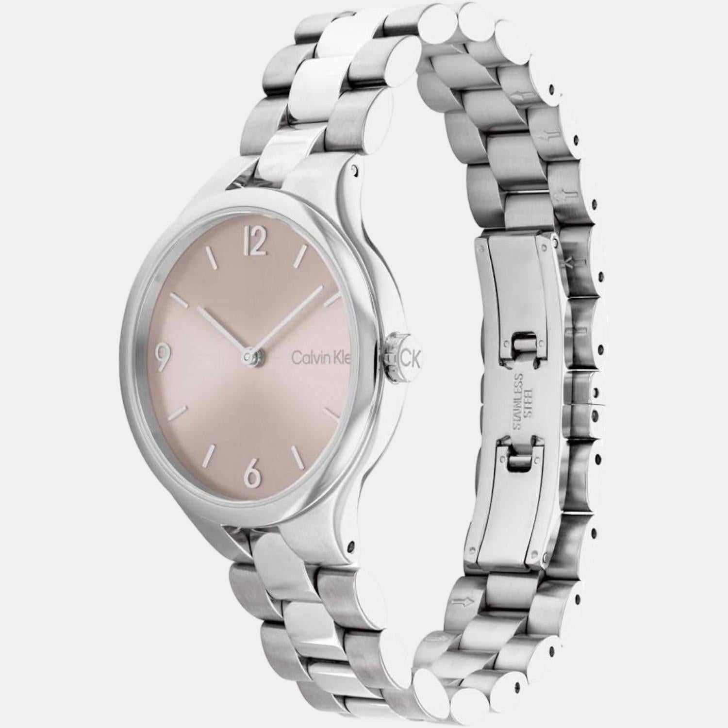 Calvin Klein Women Round Pink watch