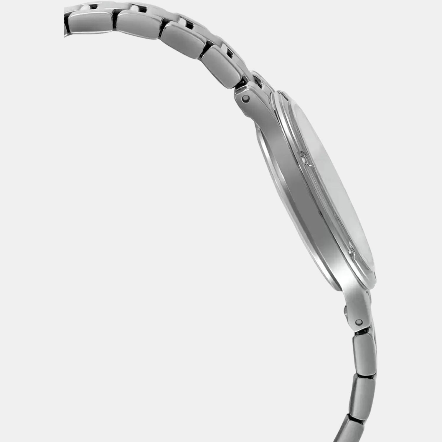 Sheen Women Quartz White Dial Analog Stainless Steel Watch SH205