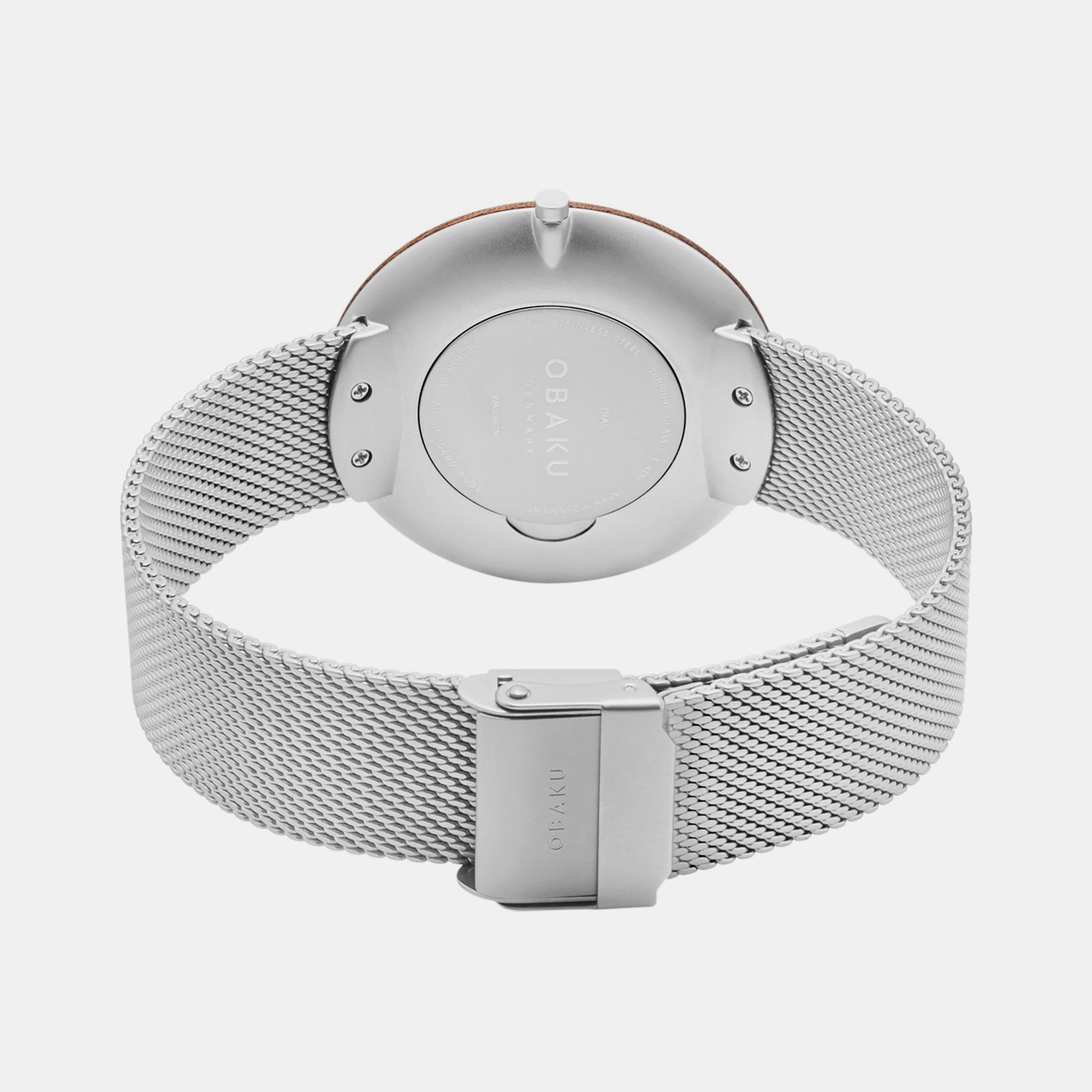 Obaku Men Round Silver watch