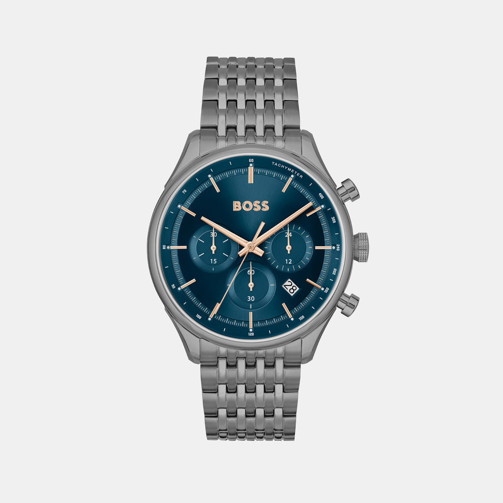Boss Round Blue Chronograph watch
