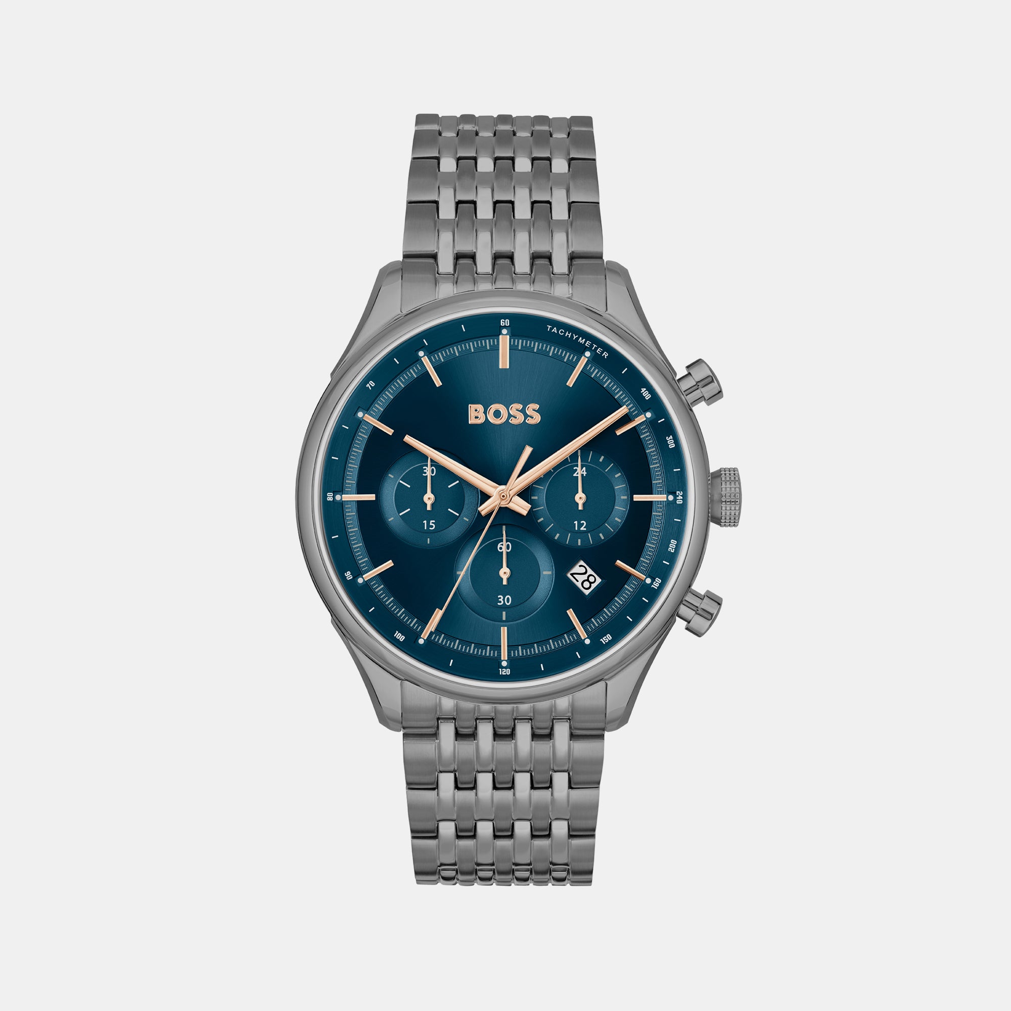 Boss Round Blue Chronograph watch