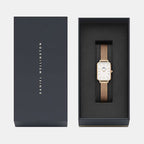 Quadro Women Quartz White Dial Analog Stainless Steel Watch DW00100431