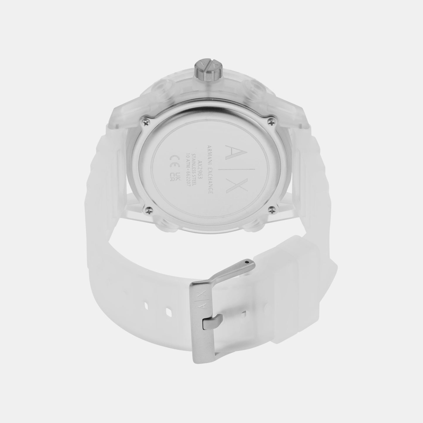 Men's Analog-Digital Silicone Watch AX2963