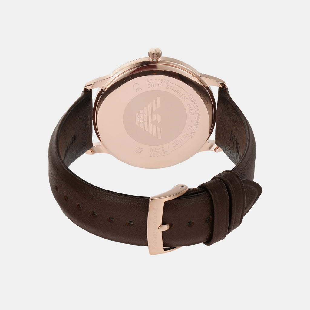 Emporio Armani Men Round White watch